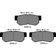 Kale Balata Hyundai Santa Fe 1 1999-2005 Arka Fren Balatası 58302-26A00