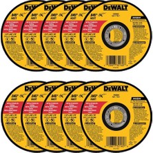 Vionna Dewalt - DW8062-10, Pk DW8062 4-1/2"X.045"X7/8" Metal Açılı Taşlama Makinesi Ince Kesme Çarkı, 10'lu Paket, (Model: DW8062-10, Pk)