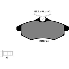 Kale Balata Citroen C3 1 2002-2009 Ön Fren Balatası 425236