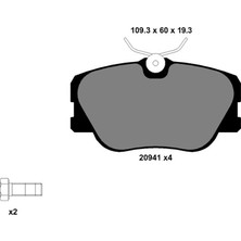 Kale Balata Mercedes 190 W201 1983-1993 Ön Fren Balatası A0004209920