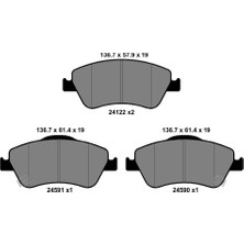 Kale Balata Toyota Auris 2007-2012 Ön Fren Balatası 0446502170