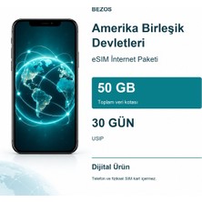 Bezos Amerika Birleşik Devletleri Esım Internet Paketi 50 GB 30 Gün - Usıp