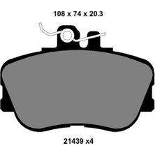 Kale Balata Mercedes C Serisi W202 1993-2000 Ön Fren Balatası A0024202220