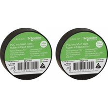 Schneider Electric Schneider Siyah Izole Elektrik Bandı 19 mm x 20 Metre -2 Adet