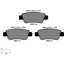 Kale Balata Honda Cr-V 3 2007-2012 Arka Fren Balatası 43022WW602