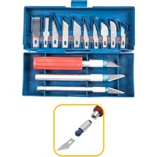 Ttt 16 Parça Hobi Neşter Seti - 13 Maket Bıçağı - Gravür Seti