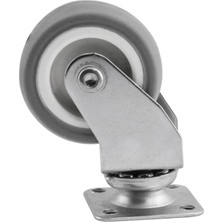 Vionna BADEM10 Mobilya Ofis Koltuk Tekeri Vidalı Yük Taşıma Alışveriş Sepeti Tablalı Teker 50 mm x 20 mm Gri