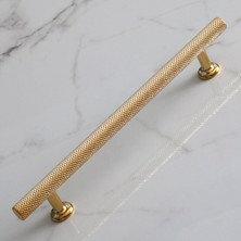 Vionna BADEM10 Doruk Kulp Mutfak Mobilya Dolabı Çekmece Dolap Kulpları Kapak Kulbu Kulpu Altın Gold 160 mm Metal