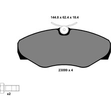 Kale Balata Renault Trafic 2 2001-2014 Ön Fren Balatası 7701050914
