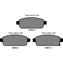 Kale Balata Opel Astra J 2009-2020 Arka Fren Balatası 13300867
