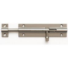 Vionna Proalet Pirinç Sürgülü Kapı Kilidi, 10 Cm, Yüksek Kalite, Şık Tasarım, Dayanıklı, Kapı Sürgüsü, 6 Vida Dahil, Güvenli, Emniyet Kilidi (Krom)