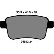 Kale Balata Renault Kangoo 2 2008-2021 Arka Fren Balatası 440606267R