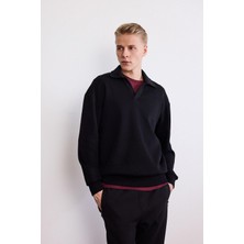 Defacto Boxy Fit Polo Yaka Sweatshirt G6475AX25WN