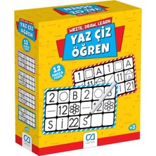 Vionna Ca Games Yaz Çiz Öğren 3+ Yaş ve Üzeri Çocuklar Için 12 Parçalı Eğitici Etkinlik Oyunu