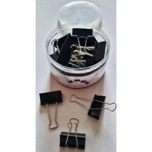Modellino 24'lü Siyah 41MM Binder Clips Metal Kıskaç Mandal Klips