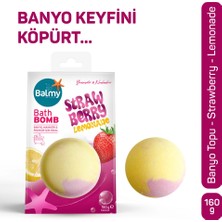 4 Adet Balmy Banyo Topu Çilek Limonata 160 gr
