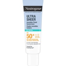3 Adet Neutrogena Ultra Sheer Yüz Güneş Kremi Fluid SPF50 Yağlanma Karşıtı 50 ml