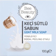 5 Adet Bee Beauty Keçi Sütlü Kalıp Sabun 100 gr