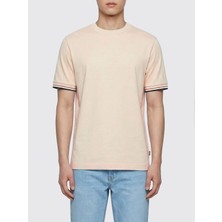 Erkek Regular Fit Kısa Kollu Düz Bisiklet Yaka Bej2 T-Shirt 50501097-286