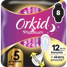 2 Adet Orkid Platinum Gece Ekstra Plus (Boy 5) 8'li