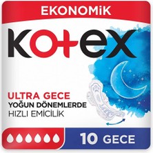 4 Adet Kotex Ultra Double Hijyenik Ped Gece 10'lu