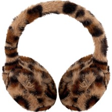 2 Adet Eklips Leopar Çocuk Peluş Kulaklık