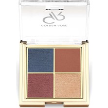 Golden Rose Quattro Eyeshadow Palette Blue Charm No:03 1 Adet