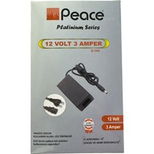 Peace B-1540 12V 3A Plastik Kasa Adaptör