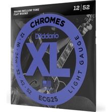 Vionna D'addario ECG25 Elektro Gitar Tel Seti, Chromes, Light Gauge (12-5