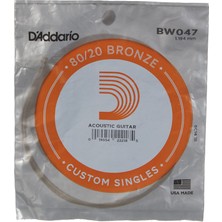 Vionna Daddario BW047 Akustik Tek Tel, 80/20 Bronze Wound, 047, (Mi) Pak