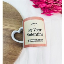 Vionna Giftmoda Be Your Valentine Tasarımlı Kalp Kulplu Kupa