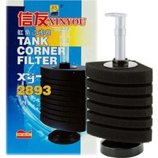 Xinyou XY-2893 10 Katmanlı Köşe Tipi Akvaryum Biyolojik Sünger Filtre