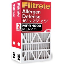 Vionna Filtrete 16X25X5 Hava Filtresi, Mpr 1000, Merv 11, Mikro Alerjen Savunması 3 Aylık Pileli 5 Inç Hava Filtreleri, 2 Filtre