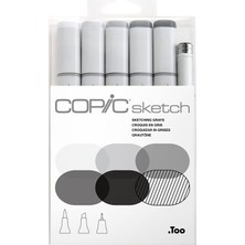 Vionna Copic Sketch 6lı Set Sketching Grays