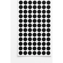 Vionna Yuvarlak Etiket Siyah 15 mm -1.890 Adet- Renkli Etiketler, Yapışkan Noktalar, Renkli, Çok Amaçlı Etiketler, Renkli Noktalar, Etiketler, Yuvarlak, Kendinden Yapışkanlı Çıkartma
