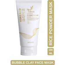 Vionna Koreaco Pirinç Özlü Mucize Bubble Clay Yüz Maskesi | Beyazlatıcı Aydınlatıcı Köpüren Yüz Maskesi | Besleyici | 100 ml
