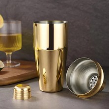 Vionna Perlotus Çelik Gold Kaplama 700 ml Kokteyl Shaker Karıştırıcı