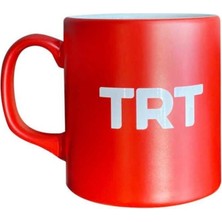 Vionna Trt Logolu Kırmızı Kupa Bardak
