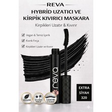 Vionna Uzatan Hibrit Maskara - Hybrid Length & Curl Mascara Extra Black - No: 320 - Vegan Temiz Içerik