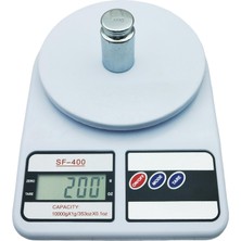 Vionna Promosyonca Dijital Mutfak Terazisi, 10KG Kapasite, LCD Ekran, 130X185X35MM, Beyaz