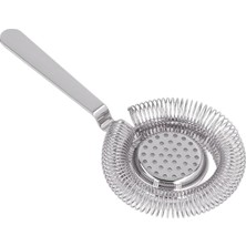 Vionna Mallart® Paslanmaz Çelik Hawthorne Kokteyl Süzgeci 20X9 cm - Yaylı Barmen Süzgeci, Shaker ve Karıştırma Bardağı Için Buz Süzgeci, Bar Ekipmanı, Gümüş