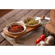 Vionna Bambum B0021 Polito-2 Bardak Baharat Kabı, Tepsili, Kahverengi
