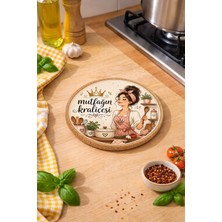 Vionna Mutfağın Kraliçesi Mantar Nihale Tencere Tava Altlığı 19CM Çapında 1cm Kalınlığında