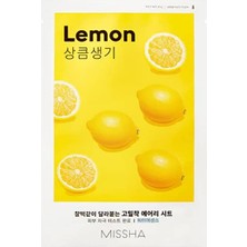 Vionna Mıssha Limon Özlü Koyu ve Mat Ciltler Için Aydınlatıcı Yaprak Maske (1AD) Airy Fit Sheet Mask Lemon