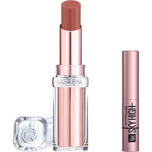 Vionna L'oréal Paris Glow Paradise Balm-In-Lipstick - Işıltı Veren Nude Tonlu Ruj 191 Nude Heaven & Maybelline Sky High Mini Maskara Hediyeli