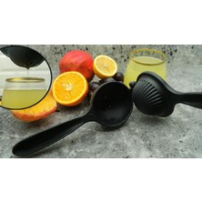 Vionna Baker Home Döküm Limon Sıkacağı Limon Presi Büyük Boy 24CM, Siyah Metal Limon Sıkacağı, Döküm Naranciye Sıkacağı