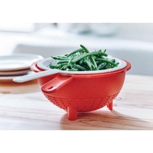 Vionna Tupperware Kırmızı Çift Süzgeç Çok Renkli