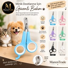Maren Kedi & Köpek Tırnak Makası – Güvenli Kesim, Kaymaz Sap, Paslanmaz Çelik