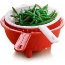Vionna Tupperware Çift Süzgeç Kırmızı Kırmızı