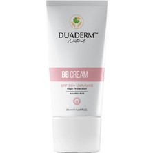 Vionna Duaderm Besleyici Bb Krem, Spf 50+ Uva/uvb Koruma, Nude Ton, 50 ml